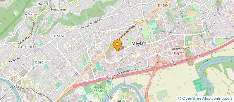 localisation de l'entreprise BELLEDONNE RH à MEYLAN