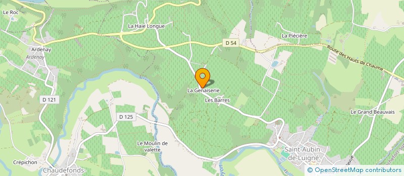 localisation de l'entreprise BELLEFONDS  VAL-DU-LAYON