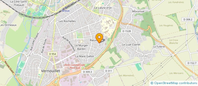 localisation de l'entreprise BELLEFONT à DREUX