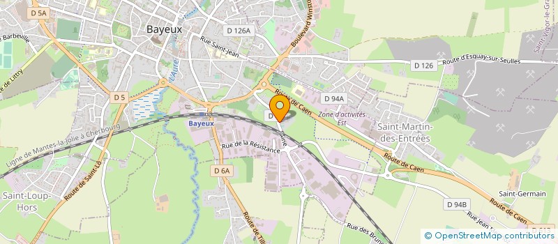 localisation de l'entreprise BELLEFONTAINE  BAYEUX