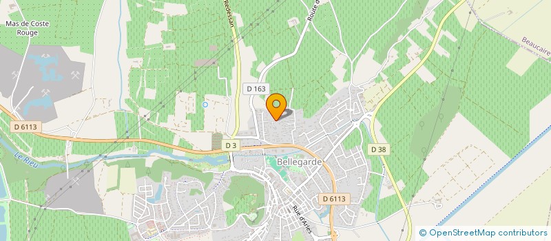 localisation de l'entreprise BELLEGARD'ELFE à BELLEGARDE