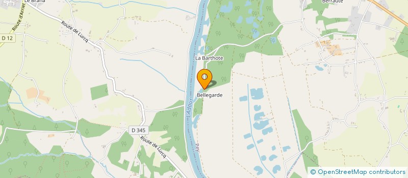 localisation de l'entreprise BELLEGARDE  PEY