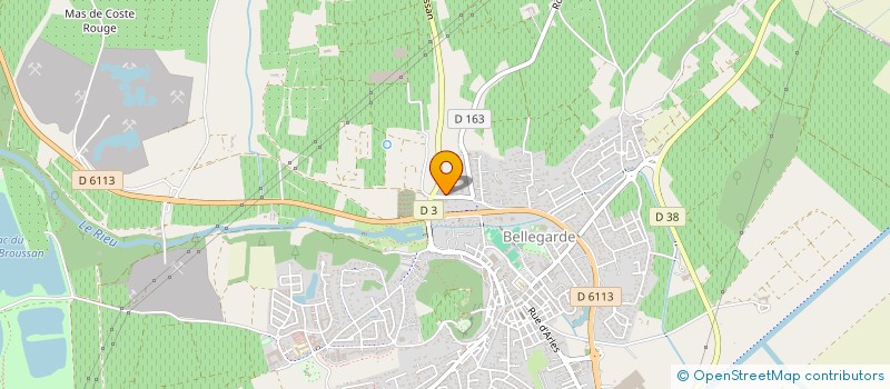 localisation de l'entreprise BELLEGARDE CONTROLE  BELLEGARDE