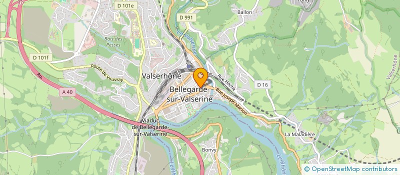 localisation de l'entreprise BELLEGARDE MONTAGNE ET ESCALADE à VALSERHONE
