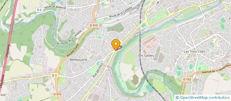 localisation de l'entreprise BELLEJOUANNE  POITIERS