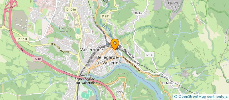 localisation de l'entreprise BELLEM  VALSERHONE