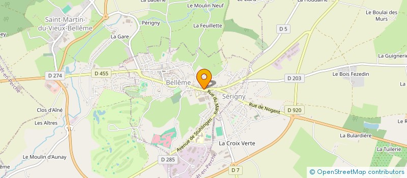 localisation de l'entreprise BELLEME CONCEPT JARDIN à BELFORET-EN-PERCHE