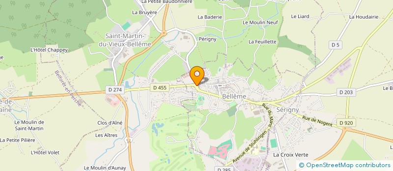 localisation de l'entreprise BELLEME CUISINES à BELLEME