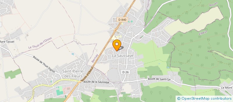 localisation de l'entreprise BELLEMIN  LA SAUSSAYE