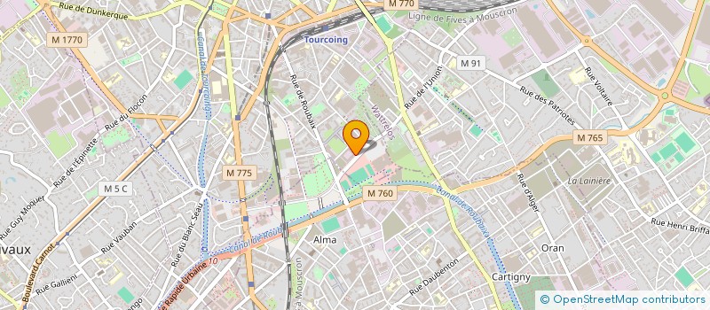 localisation de l'entreprise BELLEMME  TOURCOING