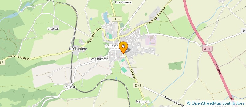 localisation de l'entreprise BELLENAVES SPORTS à BELLENAVES