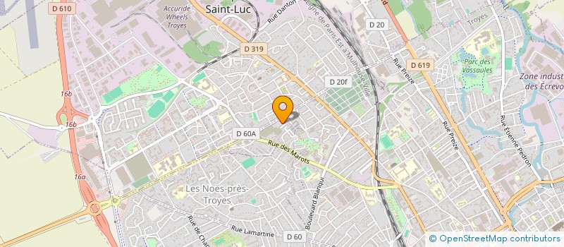 localisation de l'entreprise BELLENFORMES à TROYES