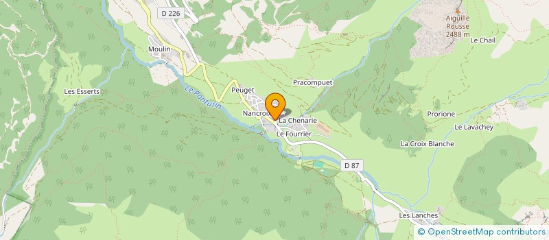 localisation de l'entreprise BELLENGER A&C LMNP  PEISEY-NANCROIX