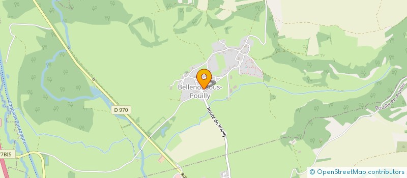 localisation de l'entreprise BELLENO'TREMENT  BELLENOT-SOUS-POUILLY