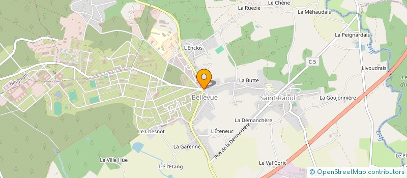 localisation de l'entreprise BELLEPHICEL  GUER