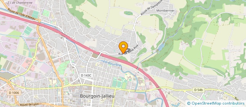 localisation de l'entreprise BELLERIVE 31  BOURGOIN-JALLIEU