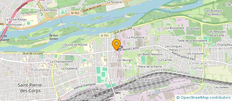 localisation de l'entreprise BELLERIVE à SAINT-PIERRE-DES-CORPS