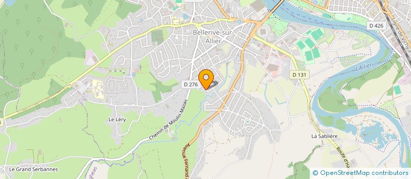 localisation de l'entreprise BELLERIVE AVENIR  BELLERIVE SUR ALLIER