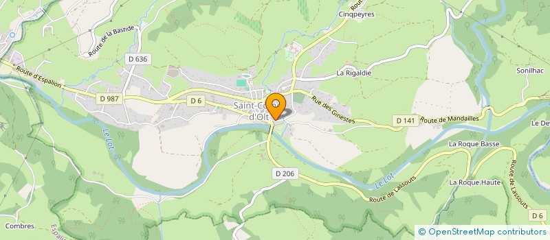 localisation de l'entreprise BELLERIVE AVEYRON  SAINT-COME-D'OLT