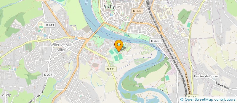 localisation de l'entreprise BELLERIVE KAYAK  VICHY