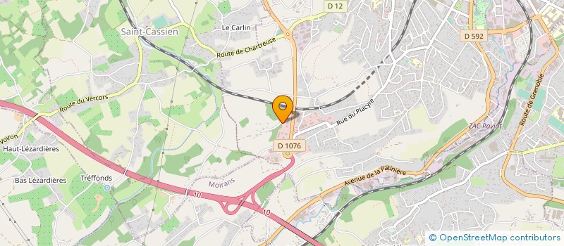 localisation de l'entreprise BELLERIVE THONON TOURISME à VOIRON