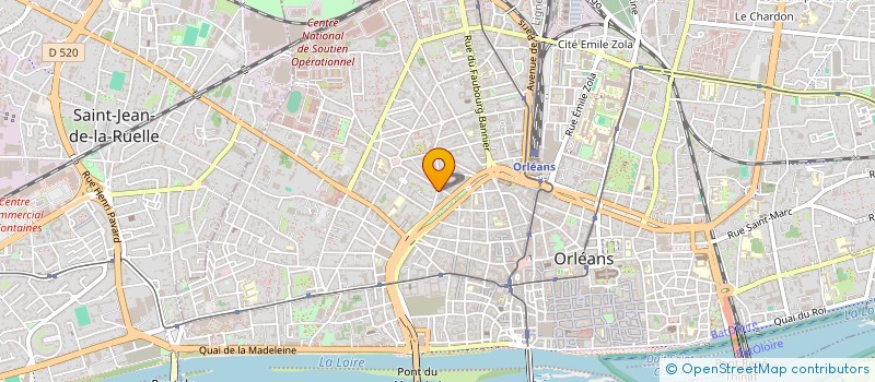 localisation de l'entreprise BELLERRE à ORLEANS