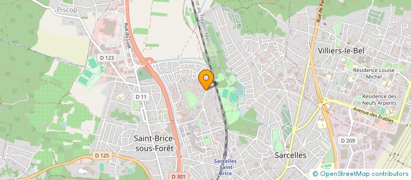 localisation de l'entreprise BELLES AMES DURABLES  SAINT-BRICE-SOUS-FORET