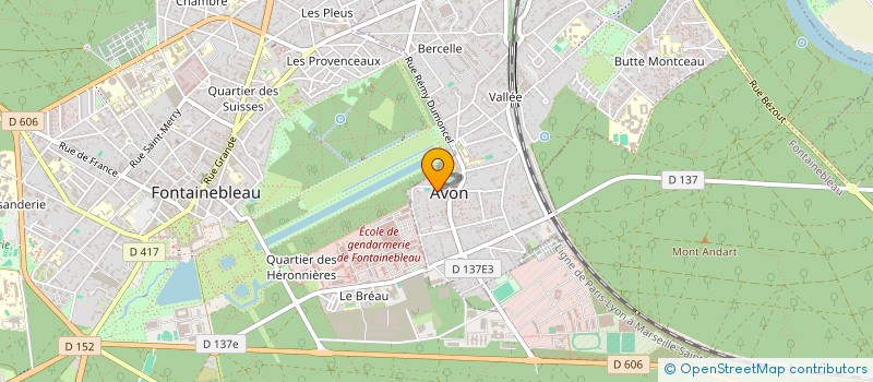 localisation de l'entreprise BELLES FONTAINES DE LA VALLEE  AVON