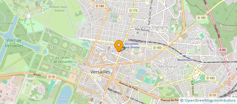 localisation de l'entreprise BELLES MAINS VERTES à VERSAILLES