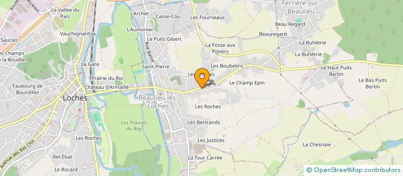localisation de l'entreprise BELLES ROCHES & ROCHELIEU  BEAULIEU-LES-LOCHES