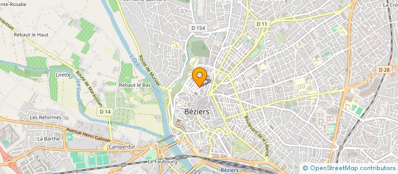 localisation de l'entreprise BELLES TERRES - COMITE DE QUARTIER - CAPNAU - LES HALLES - MADELEINE - ST APHRODISE  BEZIERS