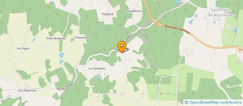 localisation de l'entreprise BELLES VACANCES LA CHARRUE  MAREUIL EN PERIGORD