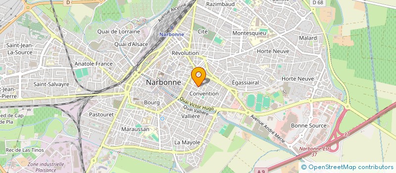 localisation de l'entreprise BELLES VACANCES-LOISIRS VACANCES TOURISM  NARBONNE