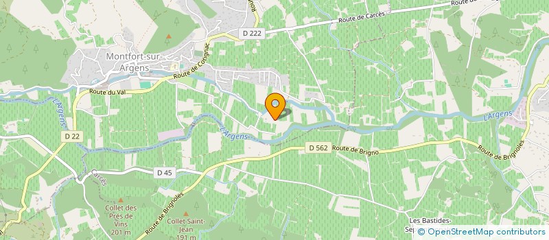 localisation de l'entreprise BELLES VIGNES  MONTFORT-SUR-ARGENS