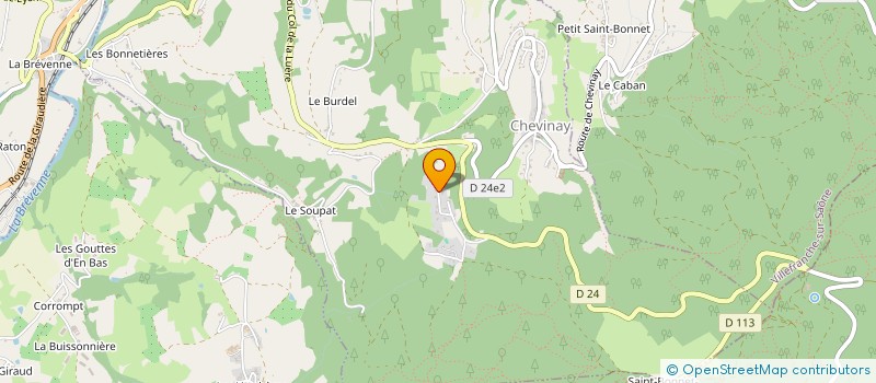 localisation de l'entreprise BELLES VUES  CHEVINAY