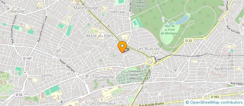 localisation de l'entreprise BELLET à LE HAVRE