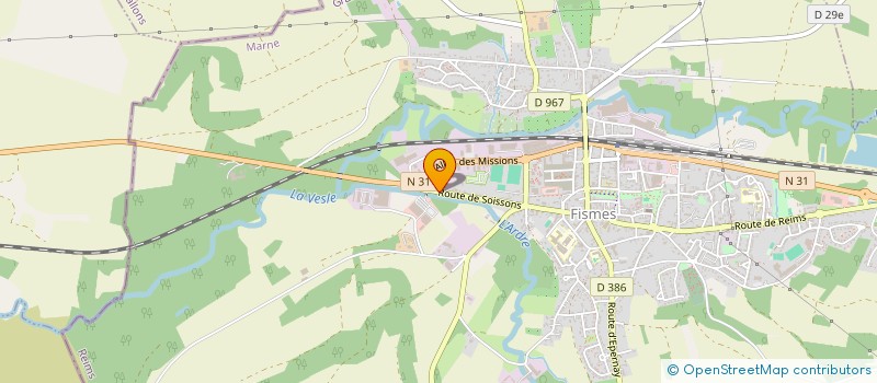 localisation de l'entreprise BELLET FRERES ET CIE à FISMES
