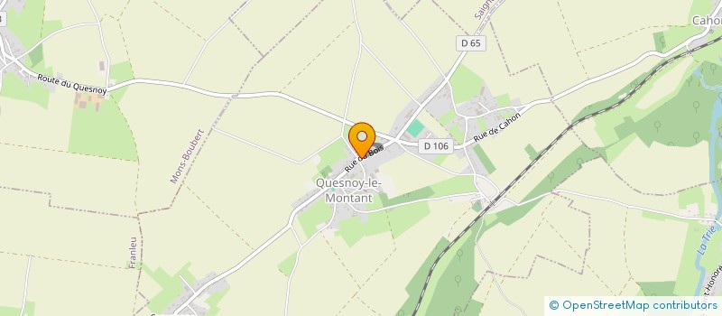 localisation de l'entreprise BELLET GUILLAUME  QUESNOY-LE-MONTANT