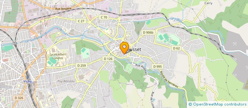 localisation de l'entreprise BELLEVAUX à CUSSET