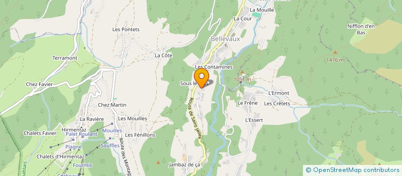 localisation de l'entreprise BELLEVAUX TAXI  BELLEVAUX