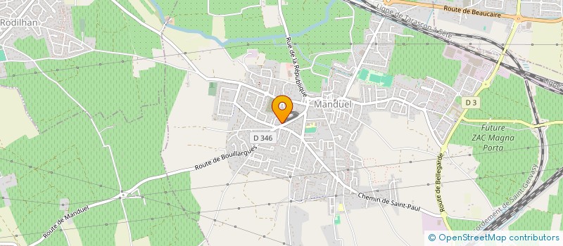 localisation de l'entreprise BELLEVEGUE  MANDUEL