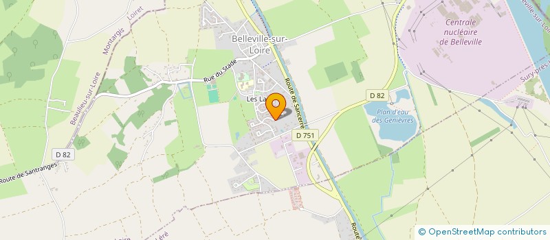 localisation de l'entreprise BELLEVILLA  BELLEVILLE-SUR-LOIRE