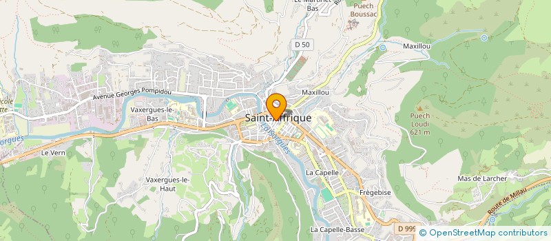 localisation de l'entreprise BELLEVILLE.12  SAINT-AFFRIQUE