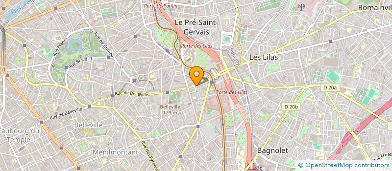 localisation de l'entreprise BELLEVILLE 294  PARIS