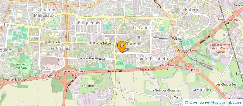 localisation de l'entreprise BELLEVILLE à RENNES