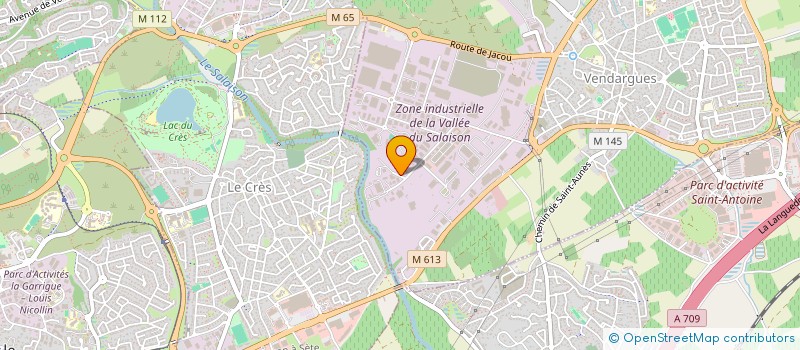 localisation de l'entreprise BELLEVILLE  VENDARGUES