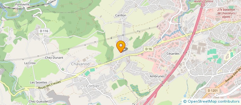 localisation de l'entreprise BELLEVILLE BOIS  CHAVANOD