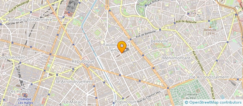 localisation de l'entreprise BELLEVILLE HILLS  PARIS