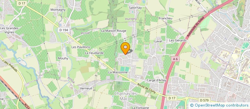 localisation de l'entreprise BELLEVILLE IMMOBILIER à CHARNAY-LES-MACON