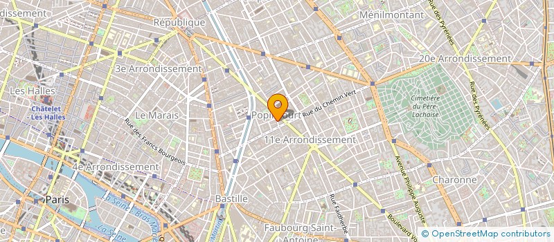 localisation de l'entreprise BELLEVILLE MACHINE à PARIS